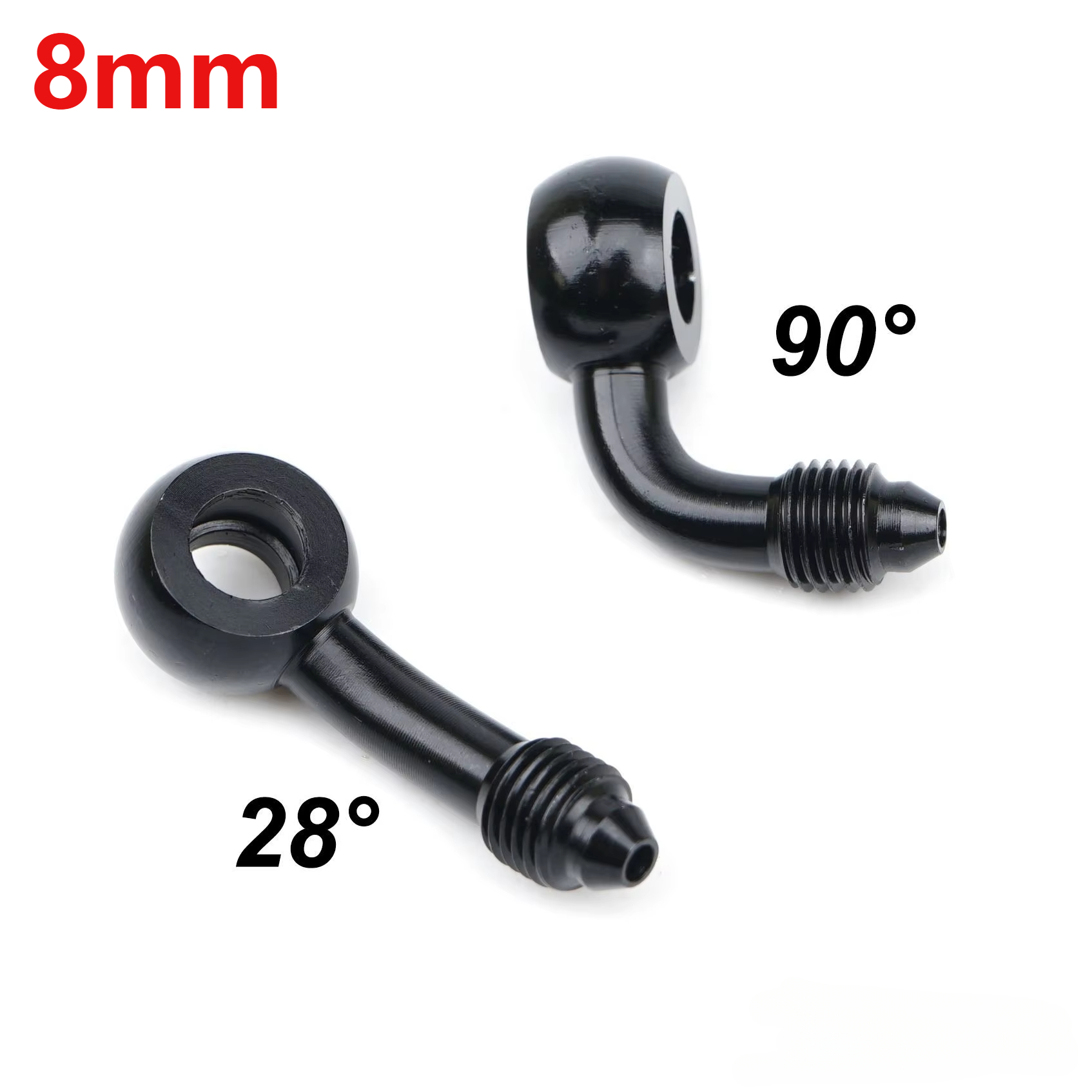 Motorcycle Brake Cable - M8 aleación de aluminio hidráulico reforzado